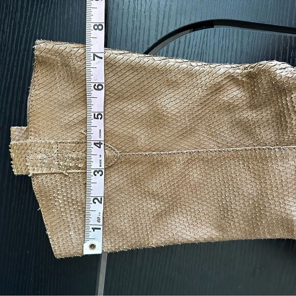 Matisse Women’s Promise Camel Brown Leather Pull On Textured Mid-Calf Boot, 9 - Picture 14 of 15